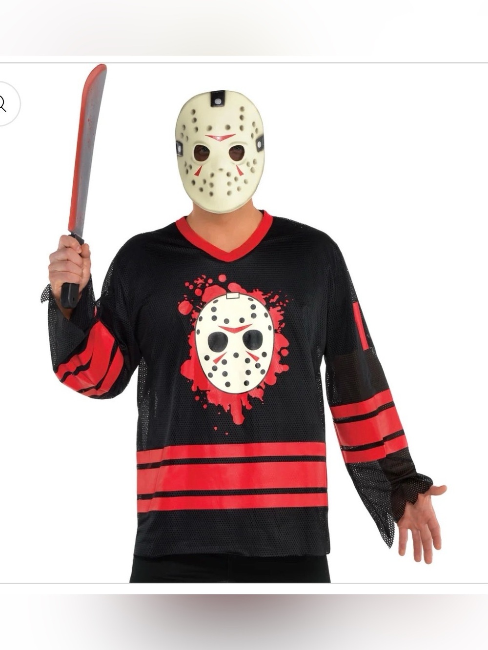 Jason Voorhees Adult Halloween Costume - Shirt with Mask